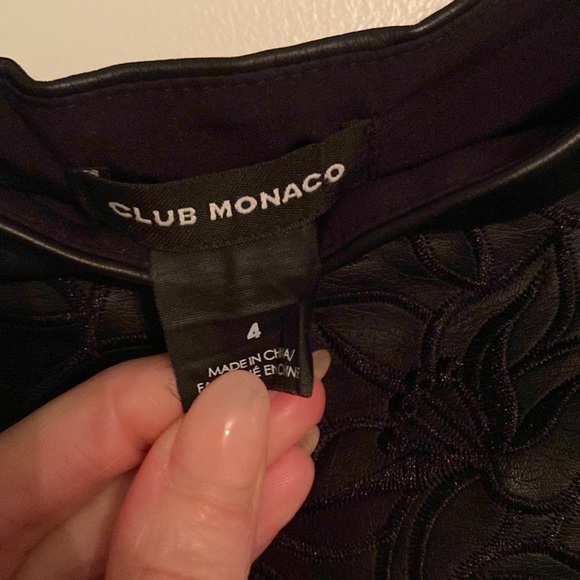 Club Monaco leather skirt - Picture 3 of 3